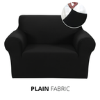 KAS Armchair Cover 4-Styles Elastic Sofa Cover Couch Covers for Living Room Stretchable Slipcover for Chairs - 1 Seater Chair Slip Cover