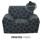 KAS Armchair Cover 4-Styles Elastic Sofa Cover Couch Covers for Living Room Stretchable Slipcover for Chairs - 1 Seater Chair Slip Cover