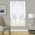 Darcy Window Curtain Tie Up Shade  58X63  White