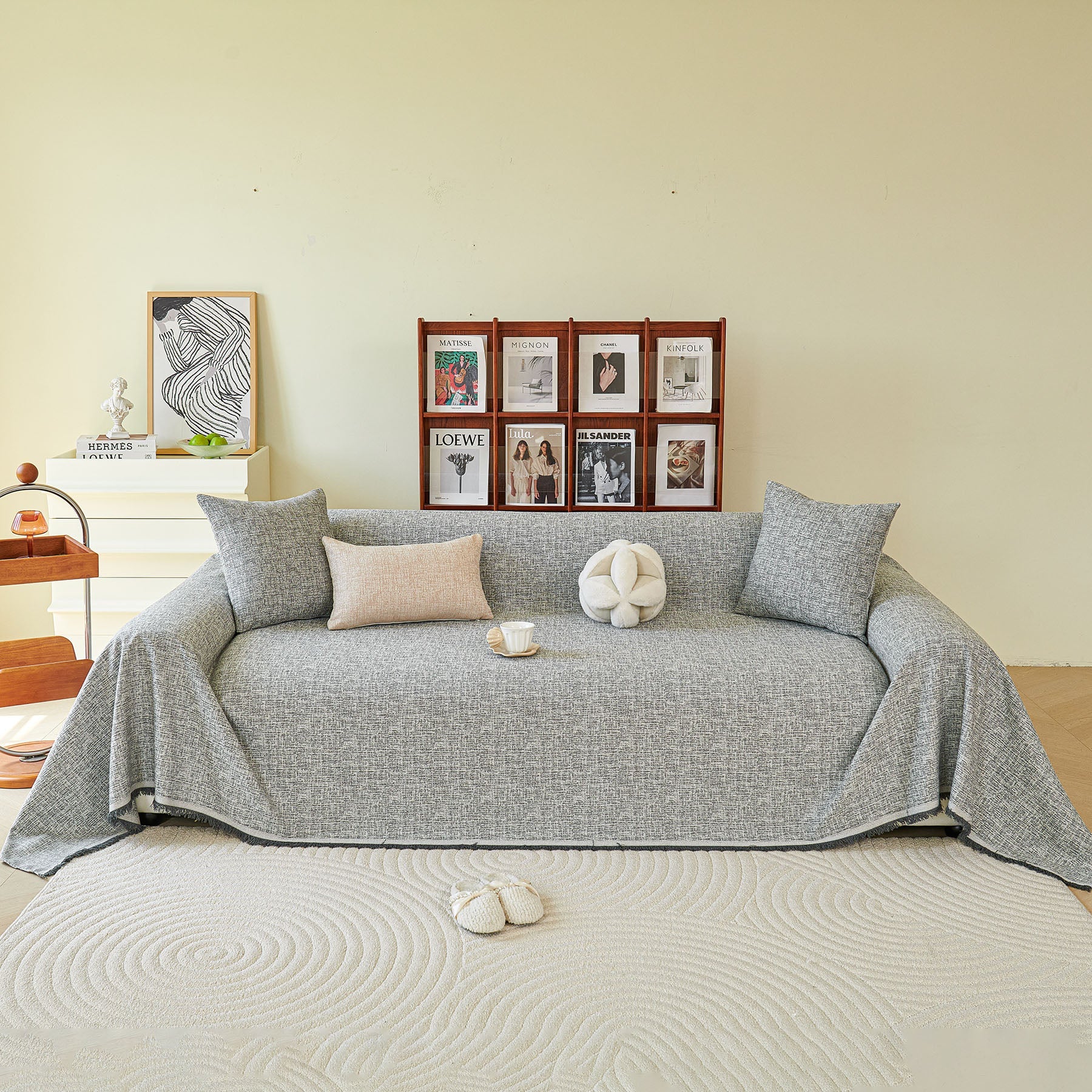 Decorative Furniture Protector Sofa Throw Cover for Loveseat, Sofa & Sectional Couch