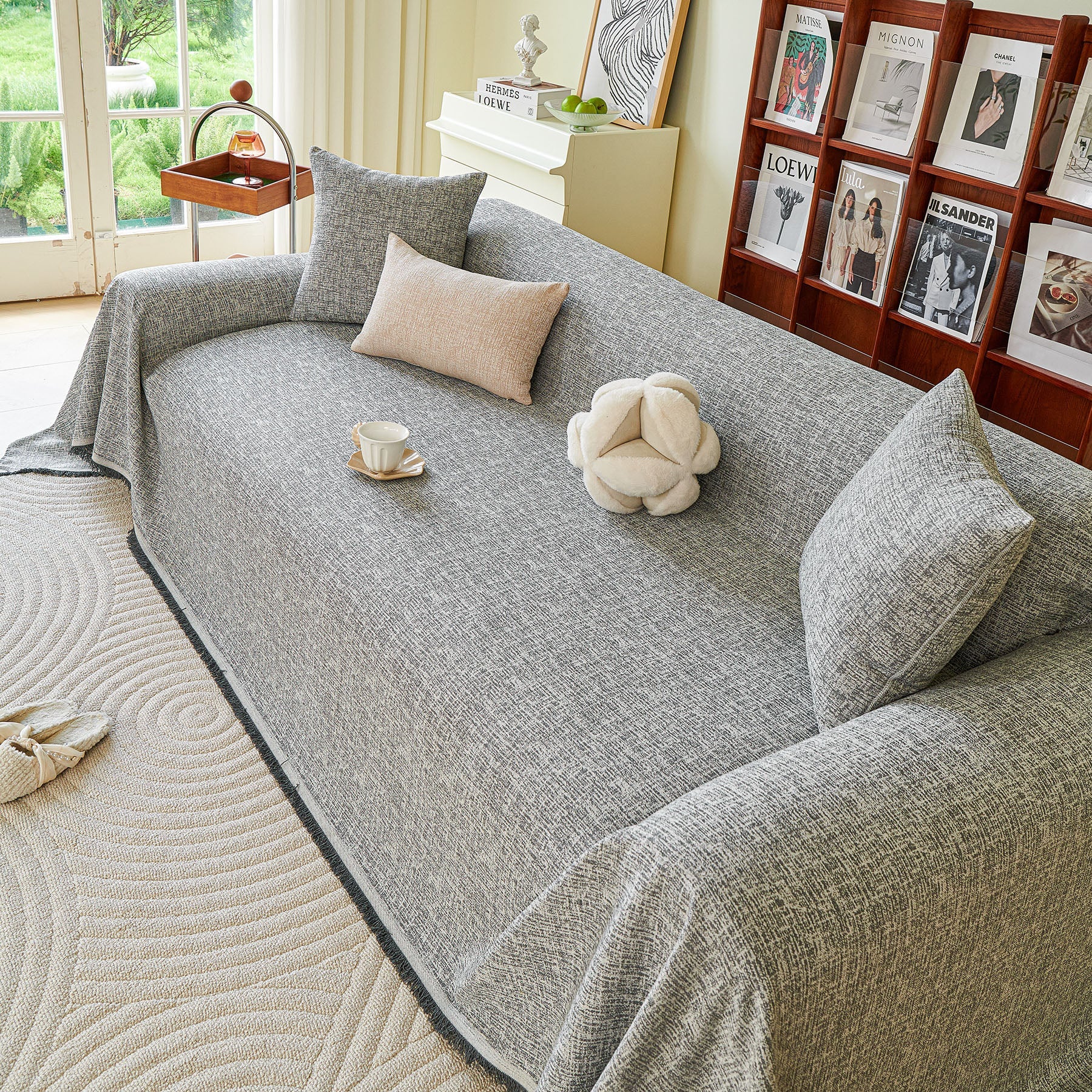 Decorative Furniture Protector Sofa Throw Cover for Loveseat, Sofa & Sectional Couch