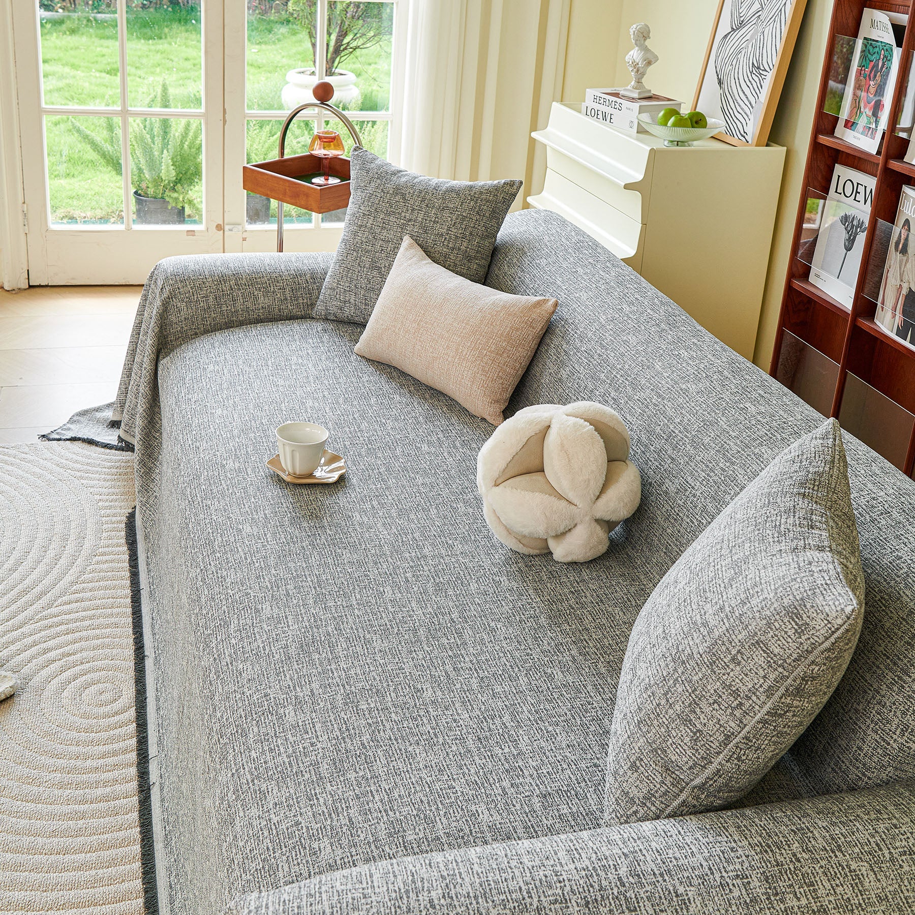 Decorative Furniture Protector Sofa Throw Cover for Loveseat, Sofa & Sectional Couch