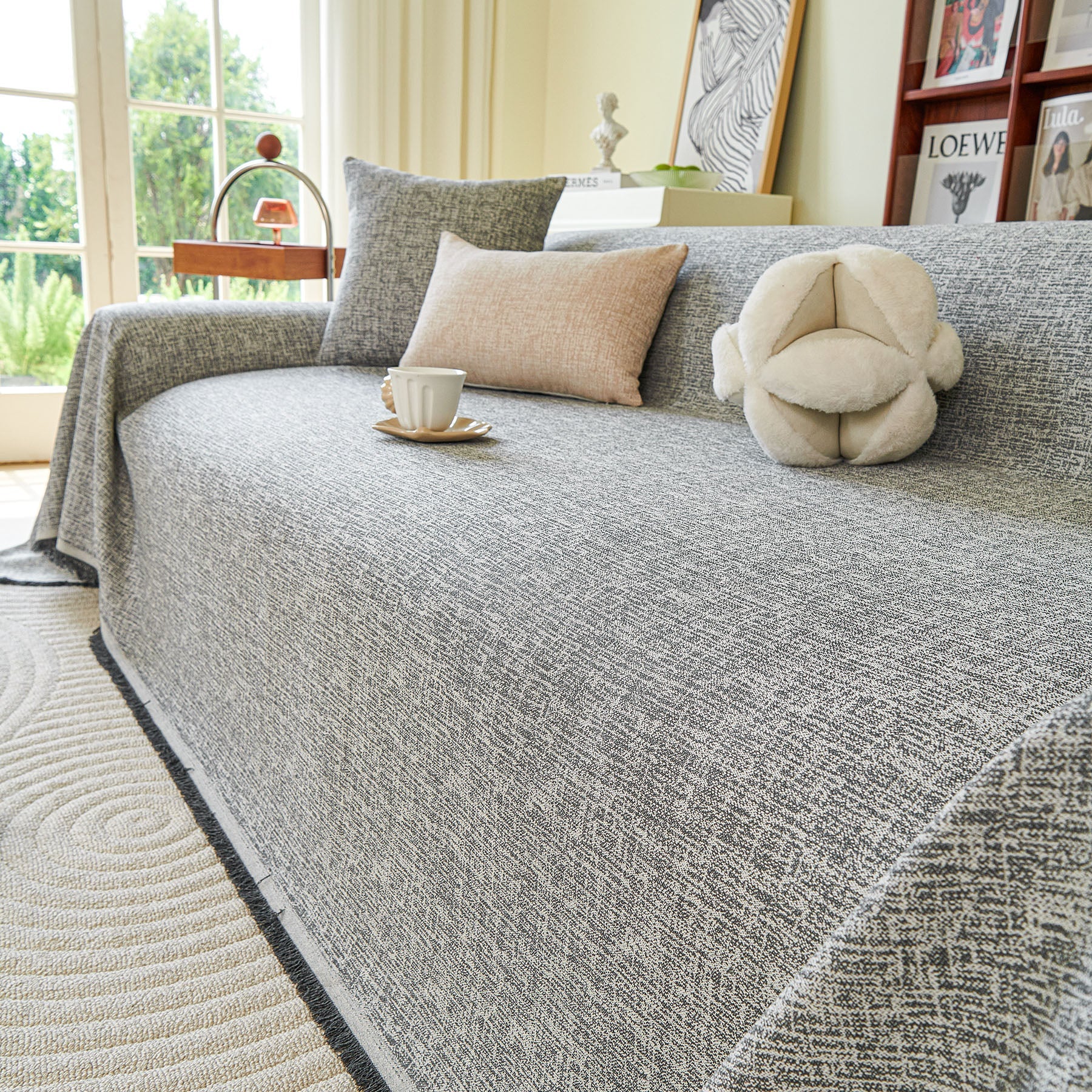 Decorative Furniture Protector Sofa Throw Cover for Loveseat, Sofa & Sectional Couch