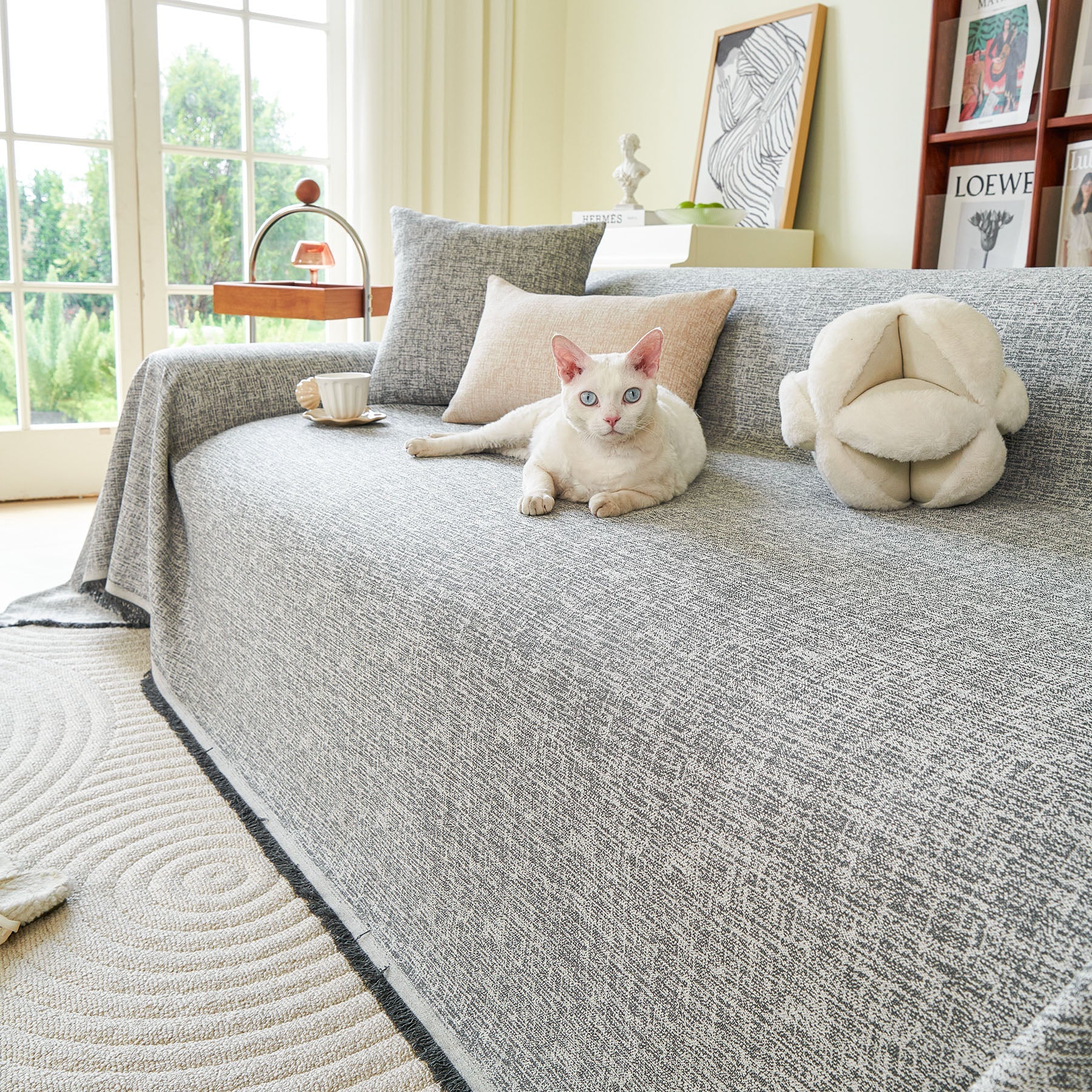 Decorative Furniture Protector Sofa Throw Cover for Loveseat, Sofa & Sectional Couch