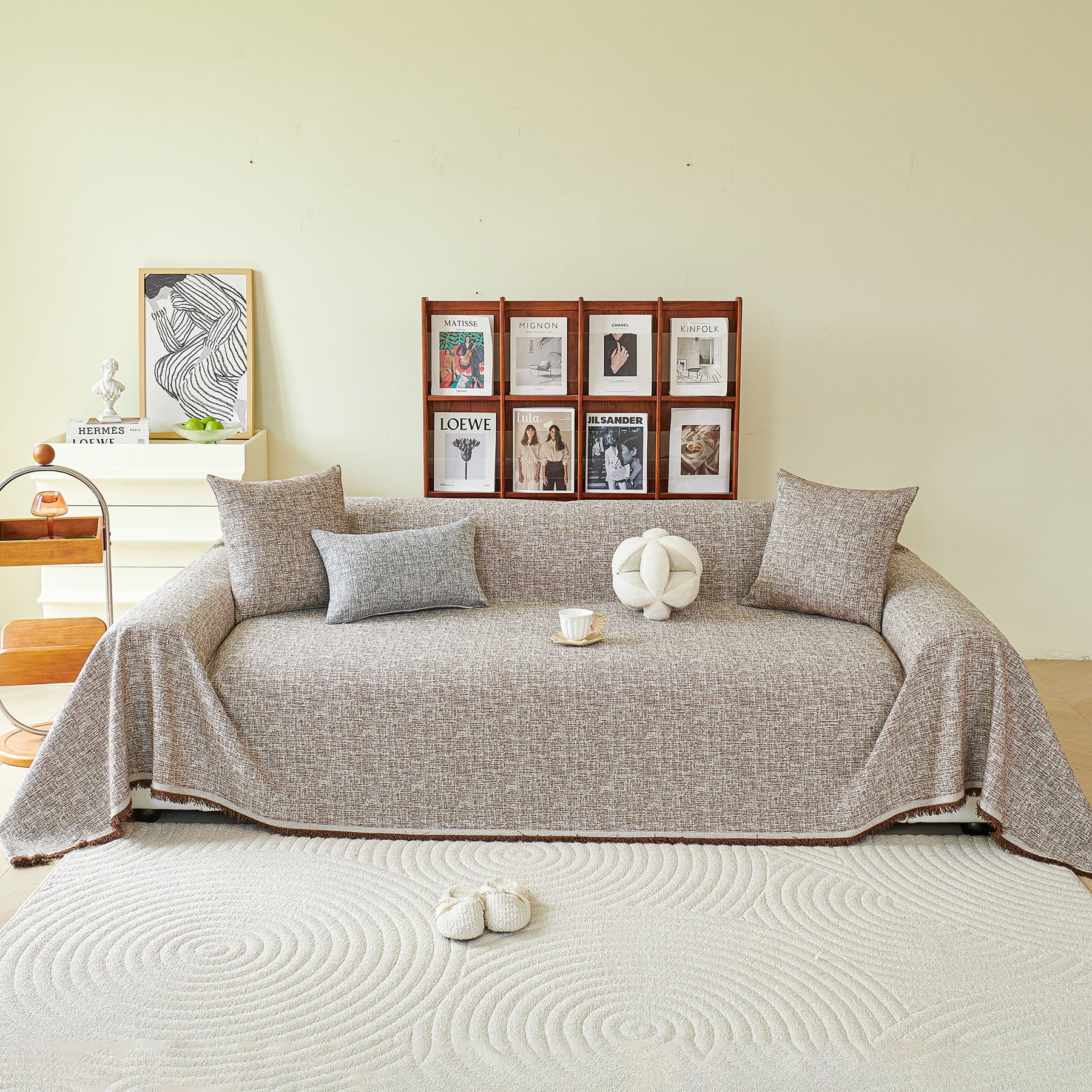 Decorative Furniture Protector Sofa Throw Cover for Loveseat, Sofa & Sectional Couch