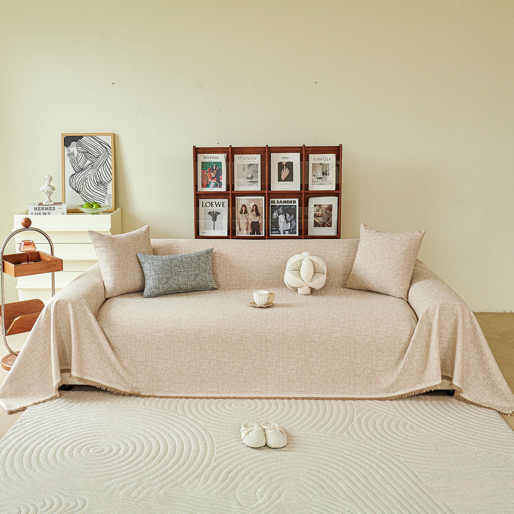 Decorative Furniture Protector Sofa Throw Cover for Loveseat, Sofa & Sectional Couch