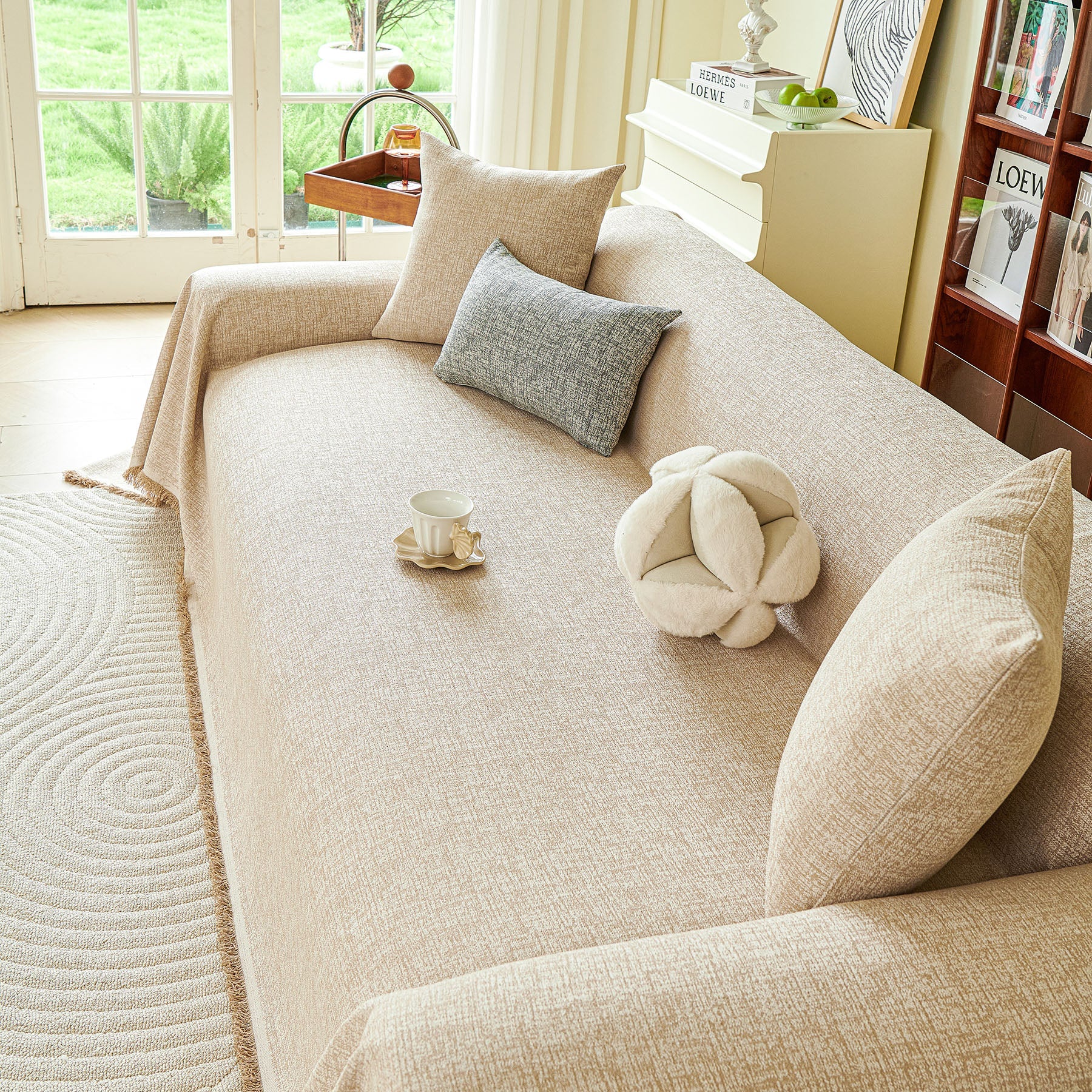 Decorative Furniture Protector Sofa Throw Cover for Loveseat, Sofa & Sectional Couch