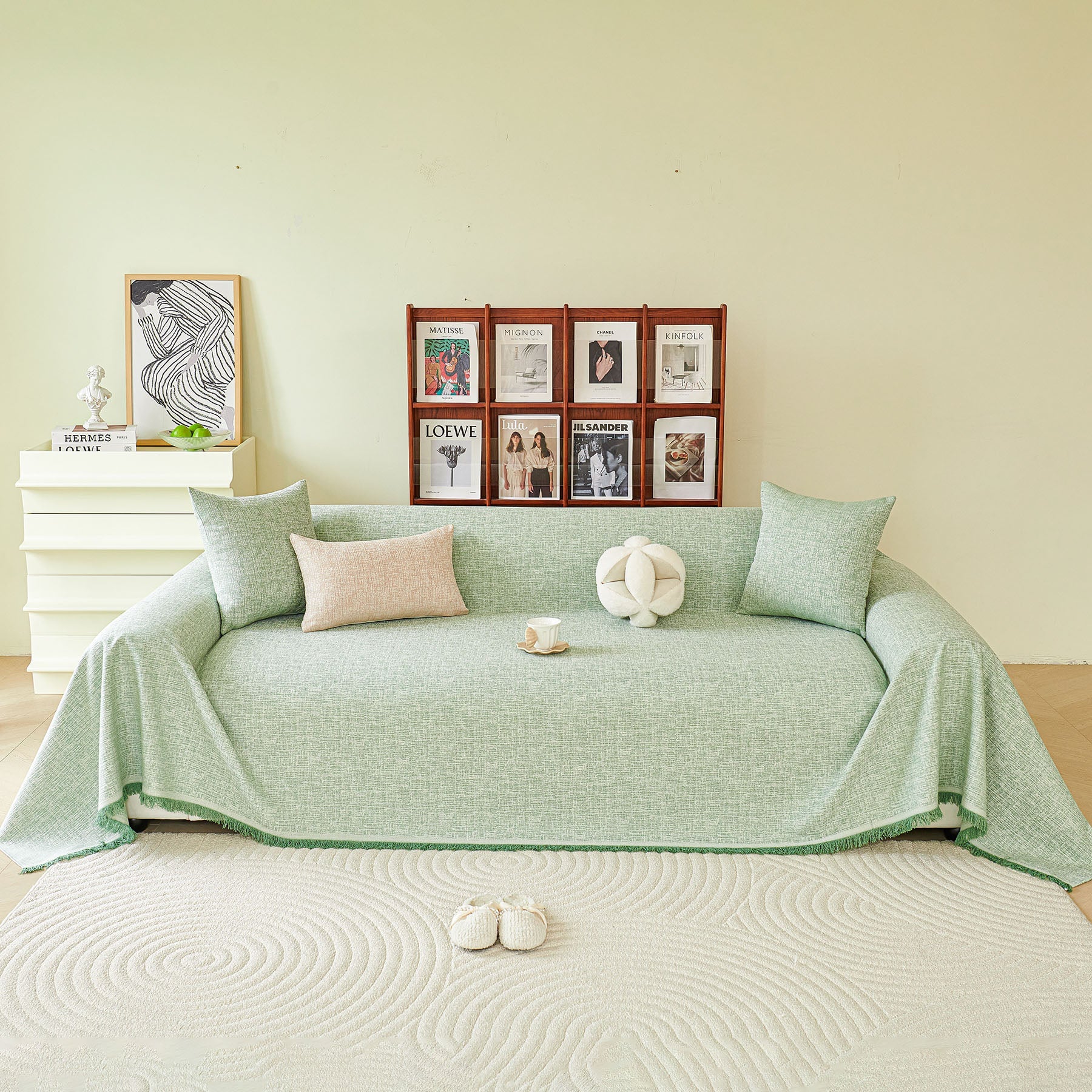 Decorative Furniture Protector Sofa Throw Cover for Loveseat, Sofa & Sectional Couch