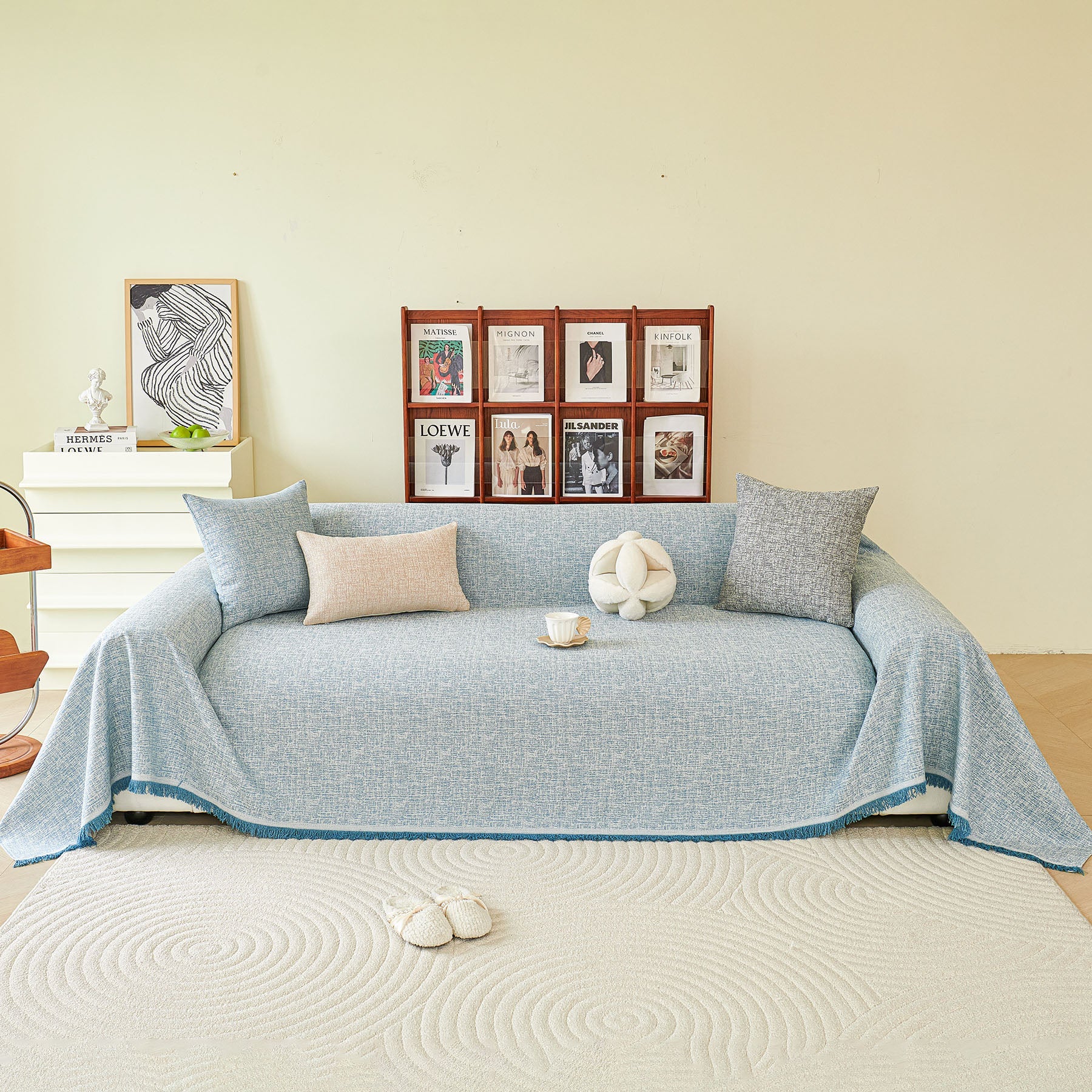 Decorative Furniture Protector Sofa Throw Cover for Loveseat, Sofa & Sectional Couch