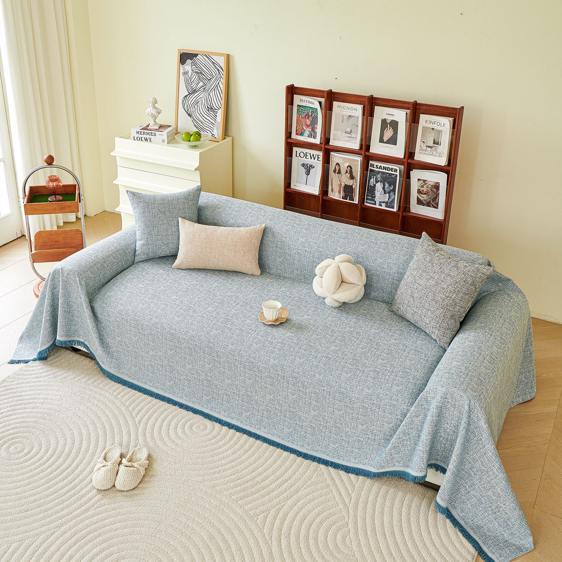 Decorative Furniture Protector Sofa Throw Cover for Loveseat, Sofa & Sectional Couch