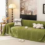 Sofa Cover Blanket Throw with Tassels, Decorative Furniture Protector for Dogs/Pets