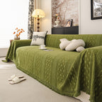 Sofa Cover Blanket Throw with Tassels, Decorative Furniture Protector for Dogs/Pets