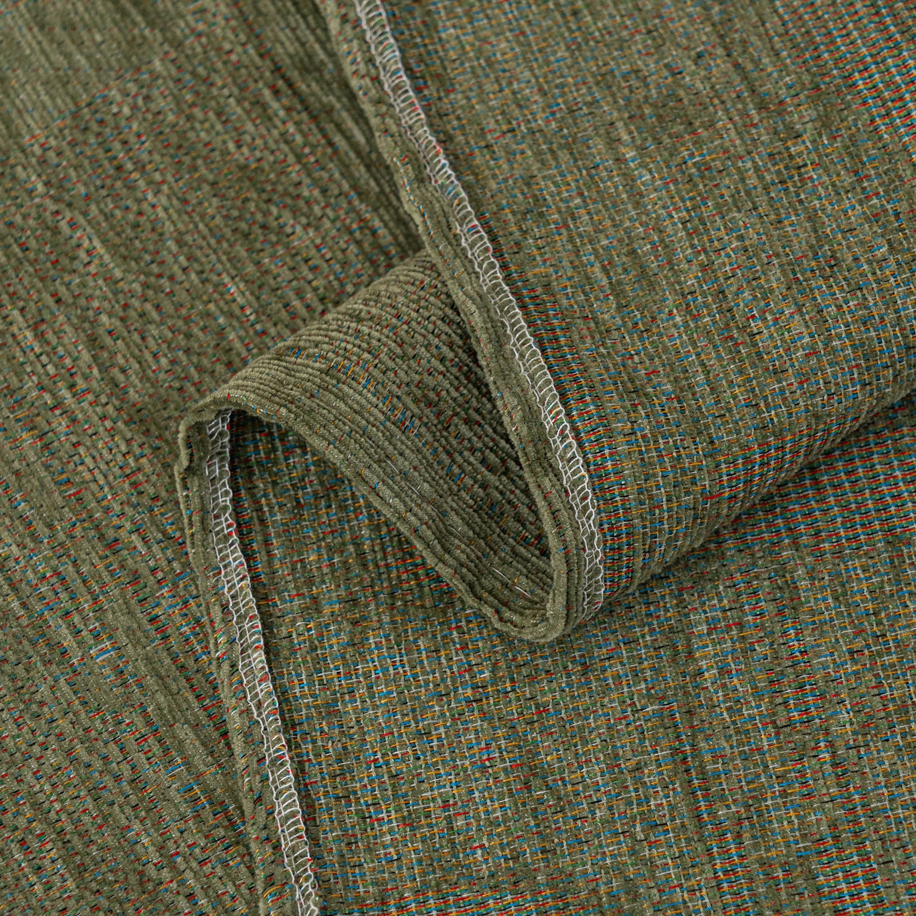 Chenille Sofa Cover Throw Blanket, Woven Textured Minimalist Wabi-Sabi Couch Cover