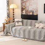 Sofa Cover Blanket Throw with Tassels, Decorative Furniture Protector for Dogs/Pets
