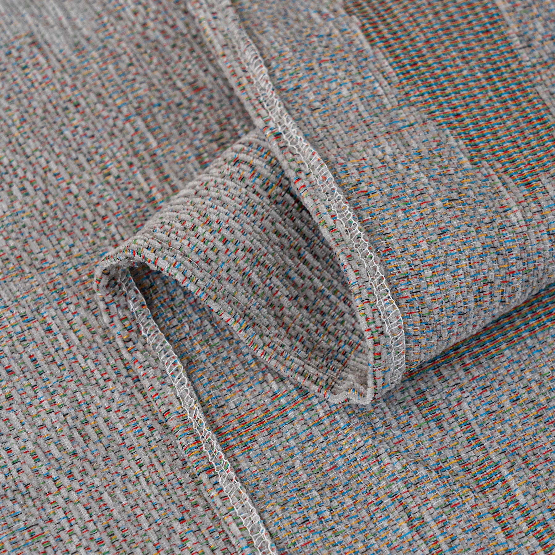 Chenille Sofa Cover Throw Blanket, Woven Textured Minimalist Wabi-Sabi Couch Cover