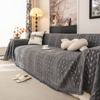 Sofa Cover Blanket Throw with Tassels, Decorative Furniture Protector for Dogs/Pets