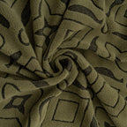 3D Jacquard Geometric Sofa Cover, High Stretch Soft Polar Fleece Slipcover for Couch