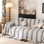 Faux Fur Sofa Cover Washable Furniture Protector for Sectional Warm & Fuzzy Slipcover