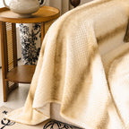 Faux Fur Sofa Cover Washable Furniture Protector for Sectional Warm & Fuzzy Slipcover