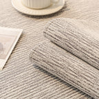 Soft Chenille Sectional Sofa Cover with Pom Pom Trim – Non-Slip Couch Protector