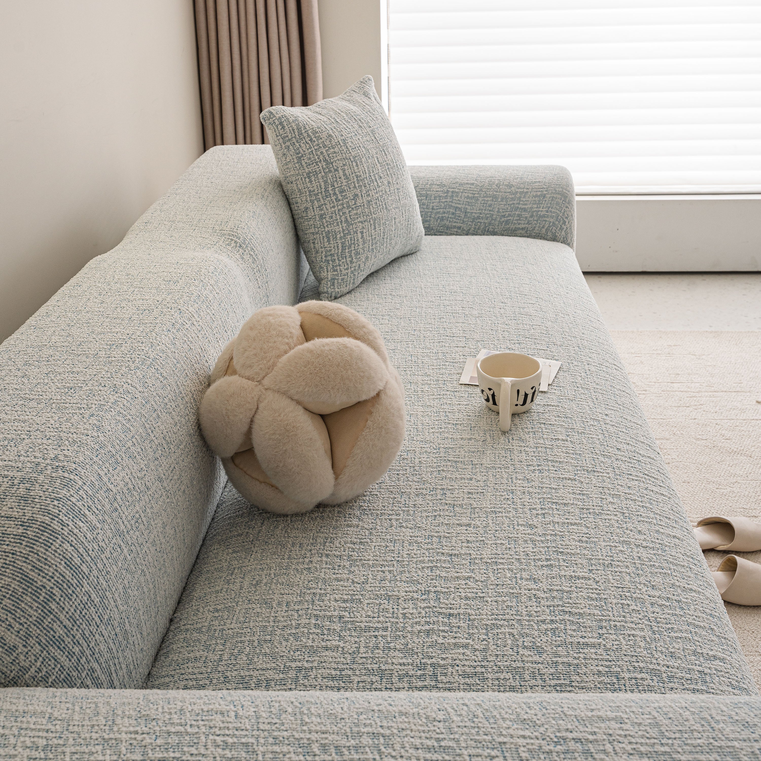 High Stretch Washable Slipcover, Non-Slip Washable Furniture Protector for Kids Pets
