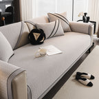 Herringbone Couch Protector for Pets, Non-Slip Washable Sectional Couch Covers