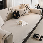 Herringbone Couch Protector for Pets, Non-Slip Washable Sectional Couch Covers