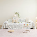Cooling Botanical Jacquard Couch Cover Decorative Furniture Cover for Loveseat & Sofas