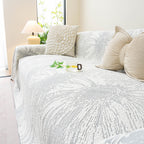 Cooling Botanical Jacquard Couch Cover Decorative Furniture Cover for Loveseat & Sofas