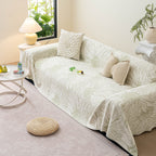 Cooling Botanical Jacquard Couch Cover Decorative Furniture Cover for Loveseat & Sofas