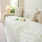 Cooling Botanical Jacquard Couch Cover Decorative Furniture Cover for Loveseat & Sofas