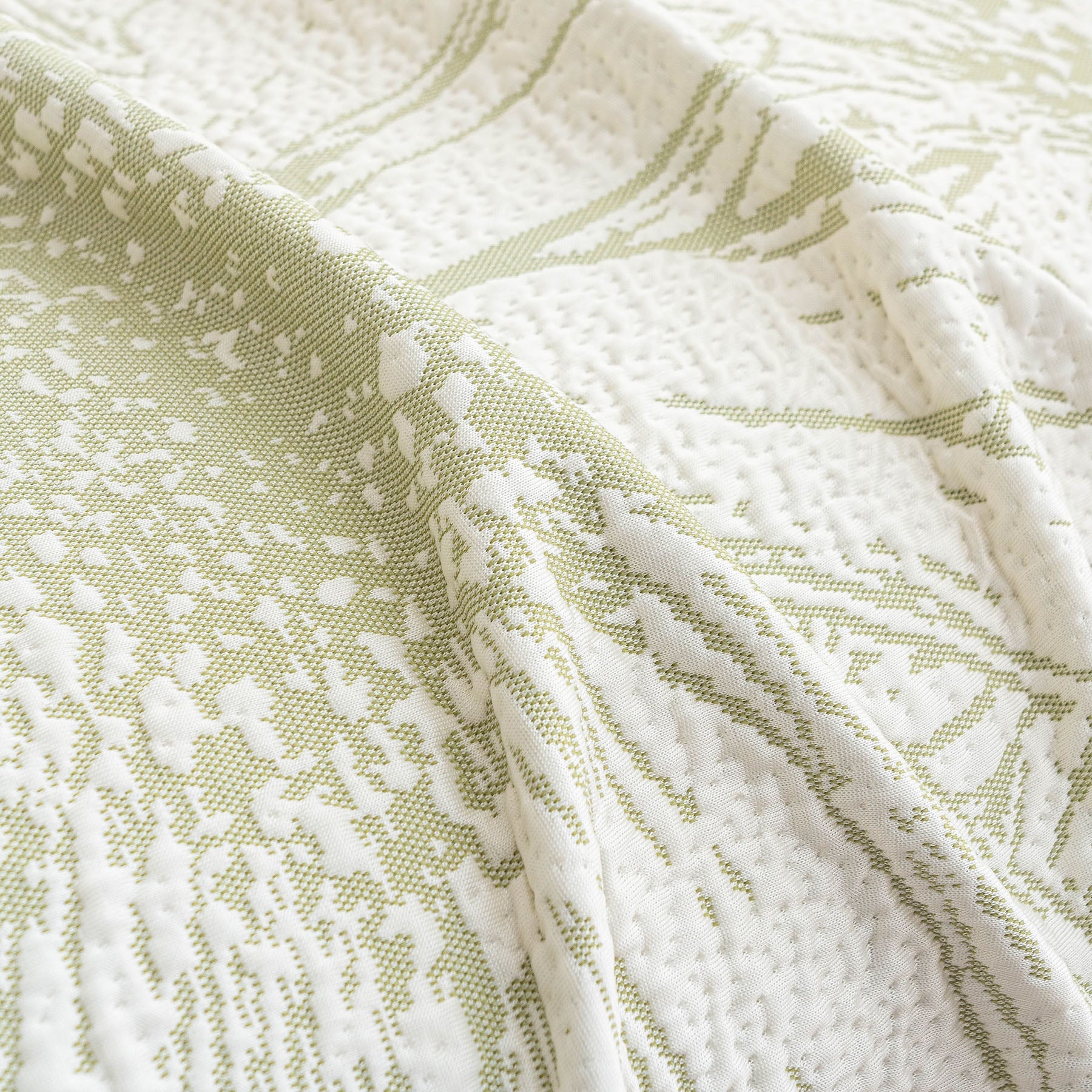 Cooling Botanical Jacquard Couch Cover Decorative Furniture Cover for Loveseat & Sofas