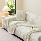 Cooling Botanical Jacquard Couch Cover Decorative Furniture Cover for Loveseat & Sofas