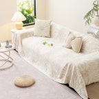 Cooling Botanical Jacquard Couch Cover Decorative Furniture Cover for Loveseat & Sofas