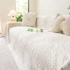 Cooling Botanical Jacquard Couch Cover Decorative Furniture Cover for Loveseat & Sofas