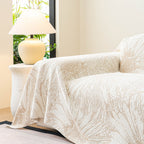Cooling Botanical Jacquard Couch Cover Decorative Furniture Cover for Loveseat & Sofas