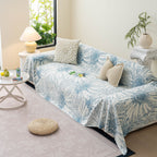 Cooling Botanical Jacquard Couch Cover Decorative Furniture Cover for Loveseat & Sofas