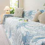 Cooling Botanical Jacquard Couch Cover Decorative Furniture Cover for Loveseat & Sofas
