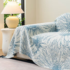 Cooling Botanical Jacquard Couch Cover Decorative Furniture Cover for Loveseat & Sofas
