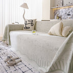 Modern Light Luxury Silky Smooth Couch Throw Protector, Washable Furniture Protector