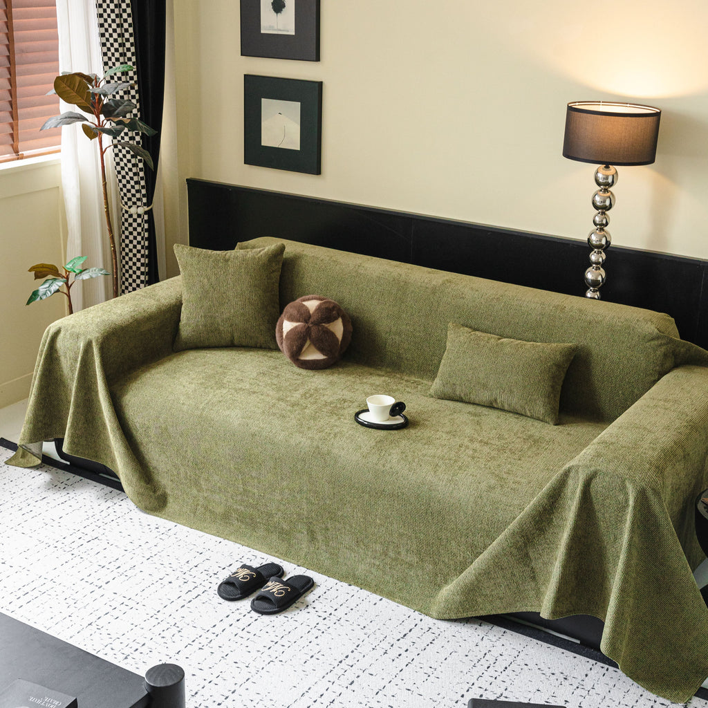 Waterproof Couch Throw Cover for Dogs, Non Slip Slipcover for Leather Fabric Sofa