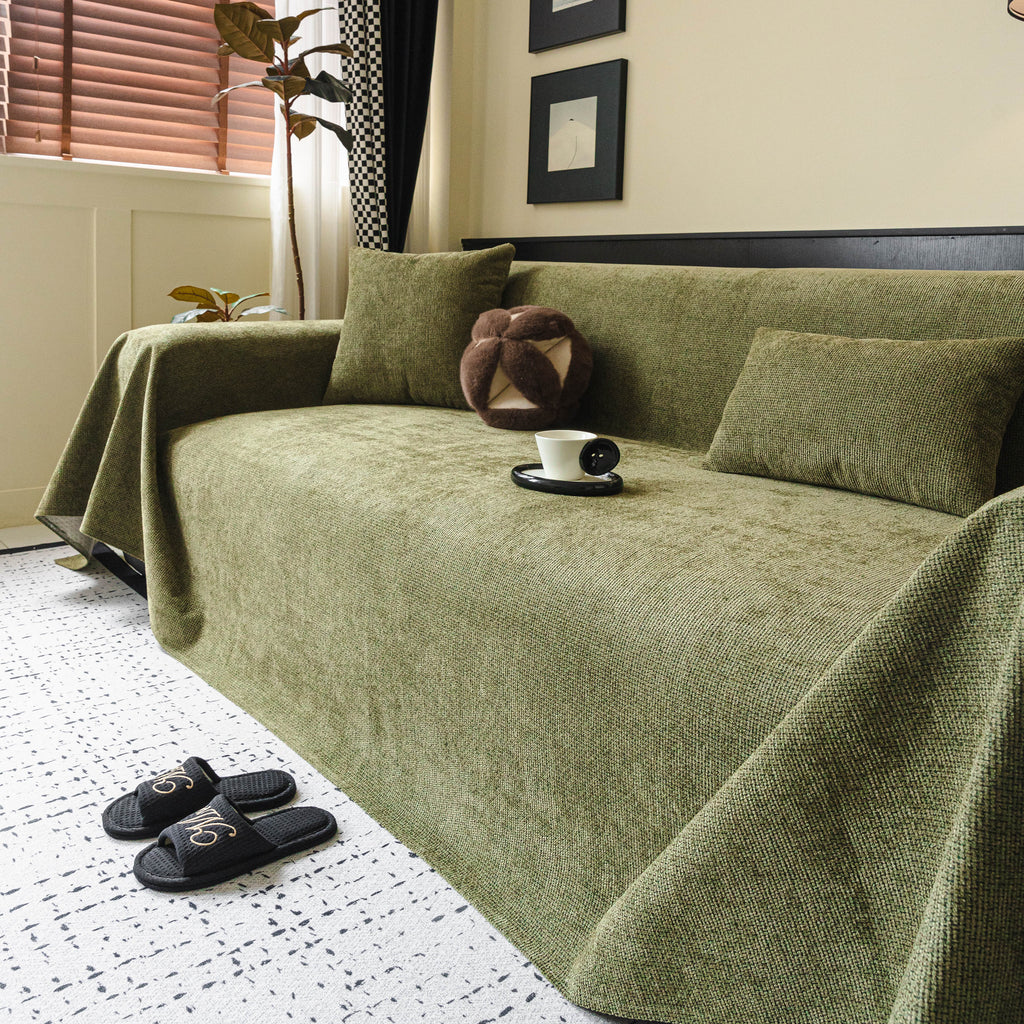 Waterproof Couch Throw Cover for Dogs, Non Slip Slipcover for Leather Fabric Sofa