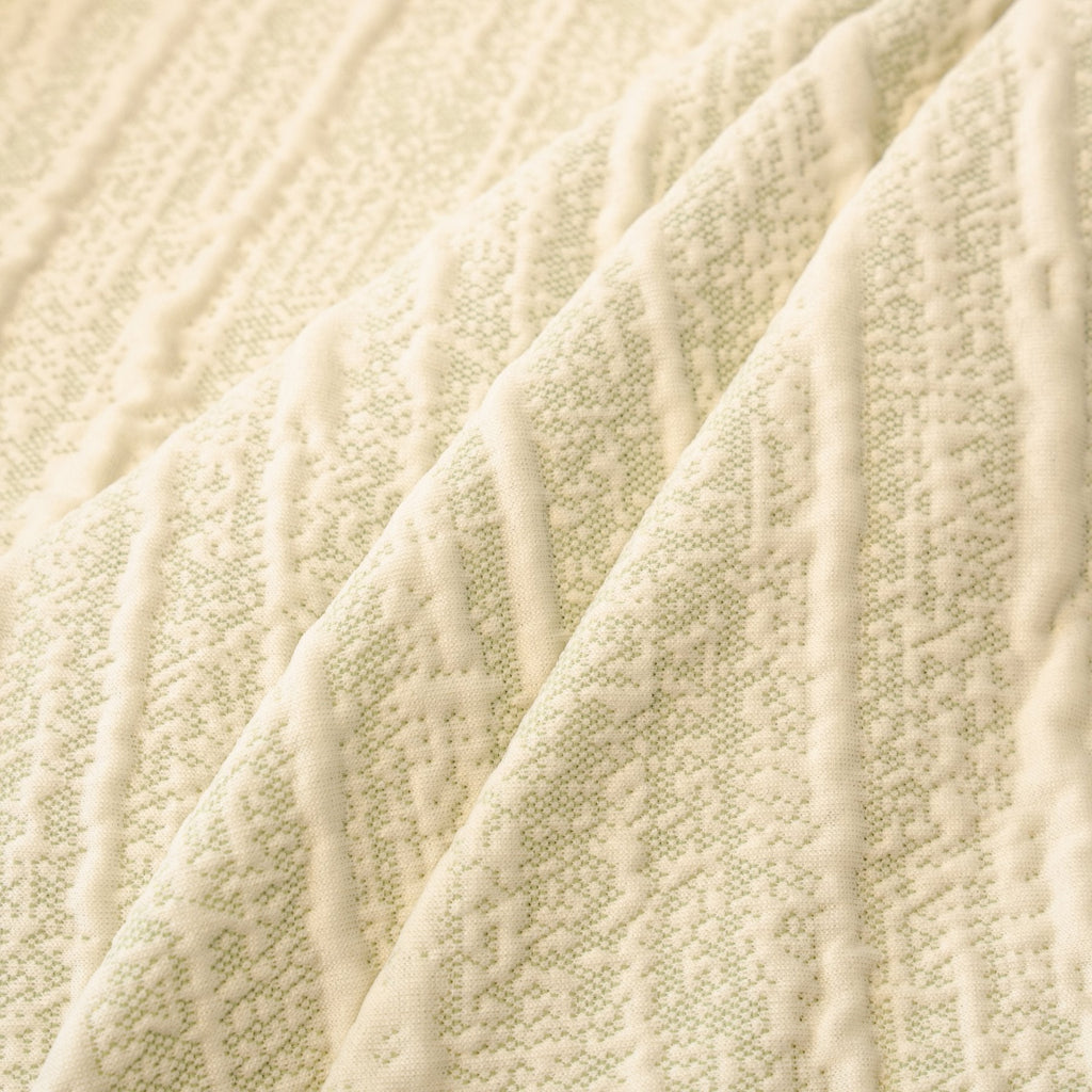Ribbed Washable Sofa Cover, High Stretch Striped Couch Slipcover with Tie Straps