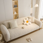Ribbed Washable Sofa Cover, High Stretch Striped Couch Slipcover with Tie Straps