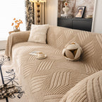 Plush Fleece Washable Sofa Throw Blanket, Soft & Cozy Furniture Protector for Couch