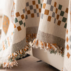 Boho Geometric Sofa Slipcovers Chenille Scratch Resistant Couch Protective Covers