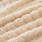 Boho 3D Geometric Throw Blanket for Couch, Luxurious Velvety Plush Fleece Sofa Cover