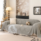 Plush Fleece Washable Sofa Throw Blanket, Soft & Cozy Furniture Protector for Couch