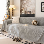 Plush Fleece Washable Sofa Throw Blanket, Soft & Cozy Furniture Protector for Couch