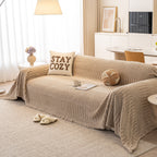 Boho 3D Geometric Throw Blanket for Couch, Luxurious Velvety Plush Fleece Sofa Cover